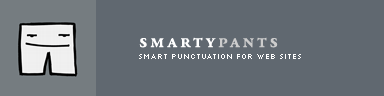 SmartyPants -- Smart quotes plug-in for Movable Type