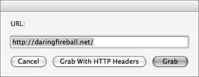 Using the 'default answer' option on Mac OS X 10.4 with three buttons.