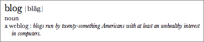 Screenshot of text rendered in the Dictionary application.